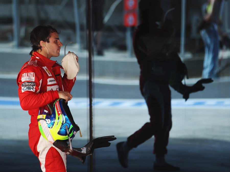A weary Felipe Massa after his disappointing seventh place