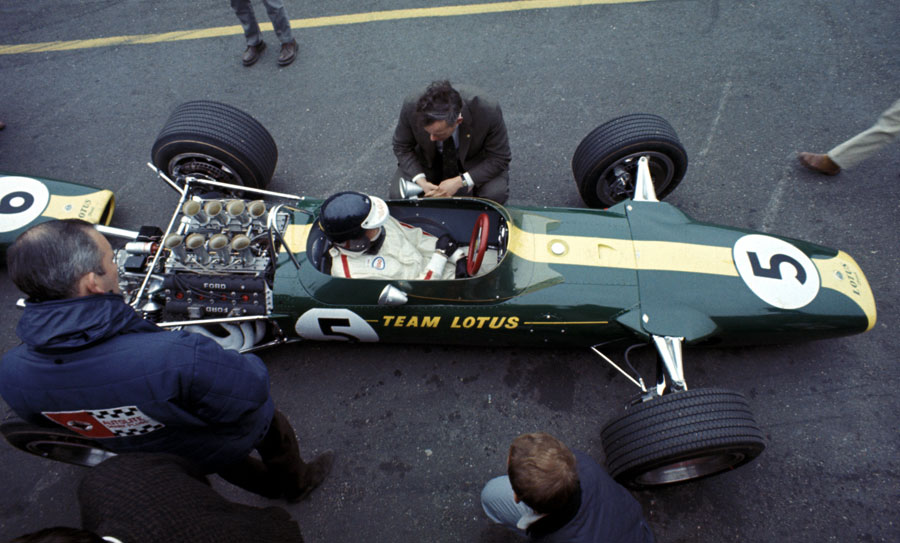 Jim Clark's Lotus 49 on its debut
