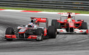 Jenson Button holds off Felipe Massa's Ferrari