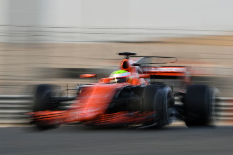 Oliver Turvey at speed in the McLaren