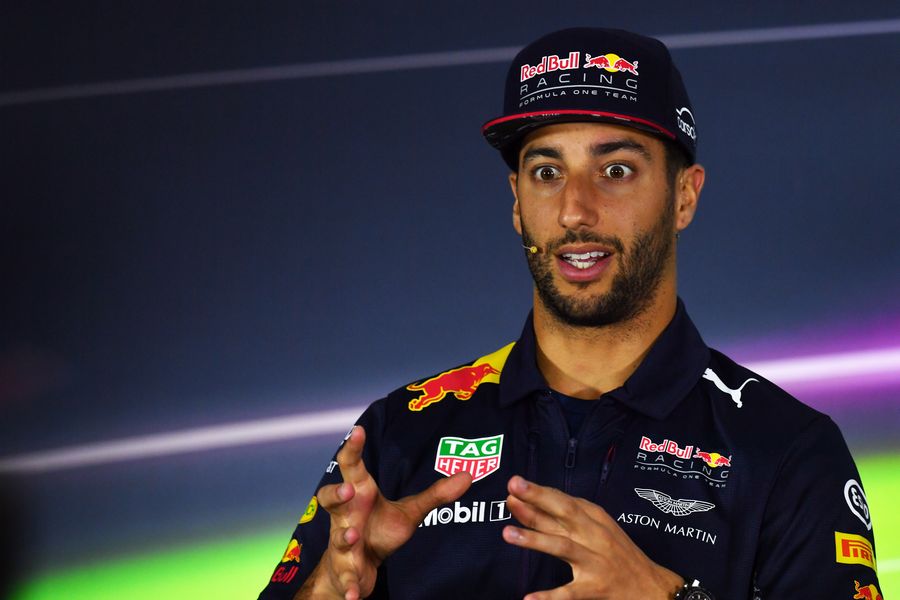 Daniel Ricciardo in the Press Conference