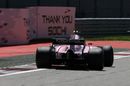 Esteban Ocon on track in the Force India