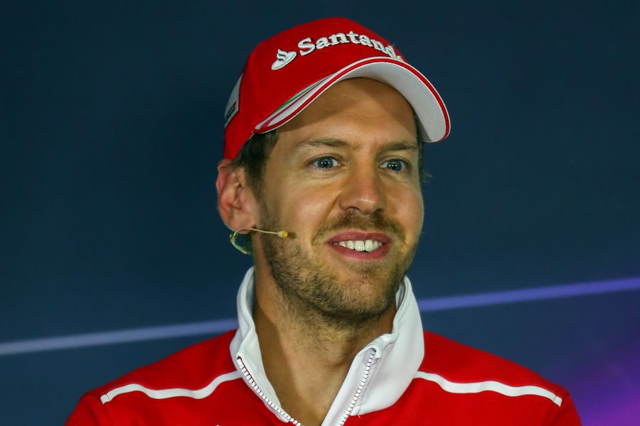 Sebastian Vettel in the Press Conference