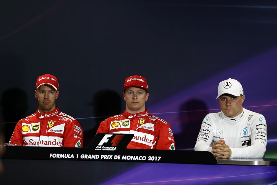 Top 3 drivers in the press conference after qualifying