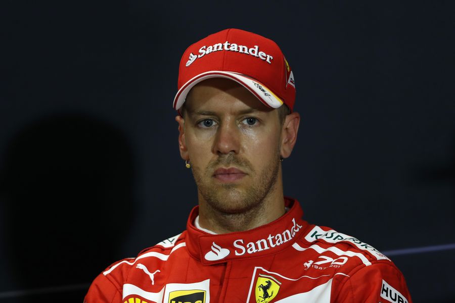 Sebastian Vettel in the Press Conference