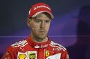 Sebastian Vettel in the press conference after race
