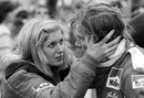 James Hunt shares a moment with girlfriend Jane Birbeck