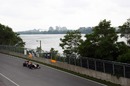 Mark Webber blasts past Montreal Harbour