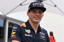 Max Verstappen looks relaxed in the paddock