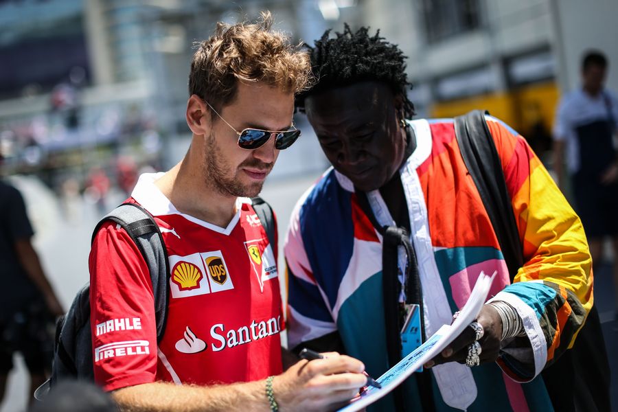 Sebastian Vettel and Mr Moko Chrome Hearts Jewellary