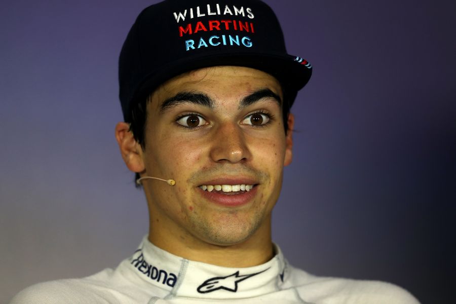 Lance Stroll in the Press Conference after race
