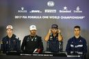 Daniil Kvyat, Lewis Hamilton, Daniel Ricciardo and Pascal Wehrlein in the Press Conference