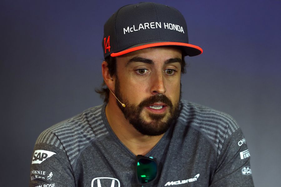 Fernando Alonso in the Press Conference