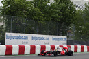 Lewis Hamilton presses during free practice 2