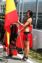 Fernando Alonso's grid girl on race day