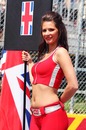 Jenson Button's grid girl on race day
