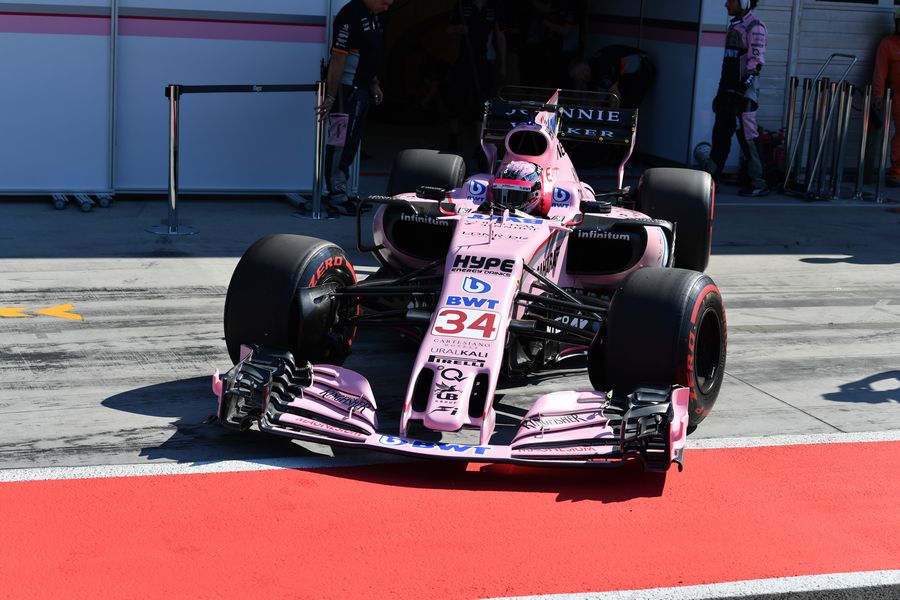 Nikita Mazepin  pulls out of the Force India garage