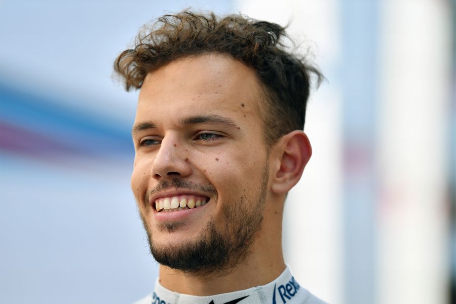 Luca Ghiotto in the paddock
