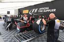 Pirelli tyre preparation area