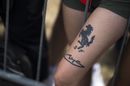 Fan with Michael Schumacher and Ferrari tattoo