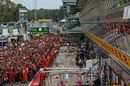 Ferrari fans on the pit lane walkabout