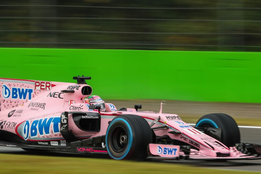 Sergio Perez on track in the India