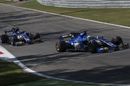 Pascal Wehrlein and Marcus Ericsson on track in the Sauber