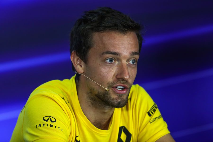 Jolyon Palmer in the Press Conference