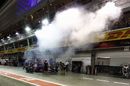 Daniil Kvyat Toro Rosso STR12 and smoke