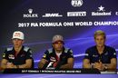 Pierre Gasly, Carlos Sainz jr and Marcus Ericsson in the Press Conference
