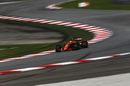 Stoffel Vandoorne on track in the McLaren