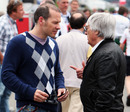 Jacques Villeneuve talks to Bernie Ecclestone at the 2010 Canadian Grand Prix