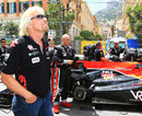 Sir Richard Branson soaks up the atmosphere on the Monaco grid