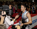 Jenson Button after completing the  2009 London Triathlon