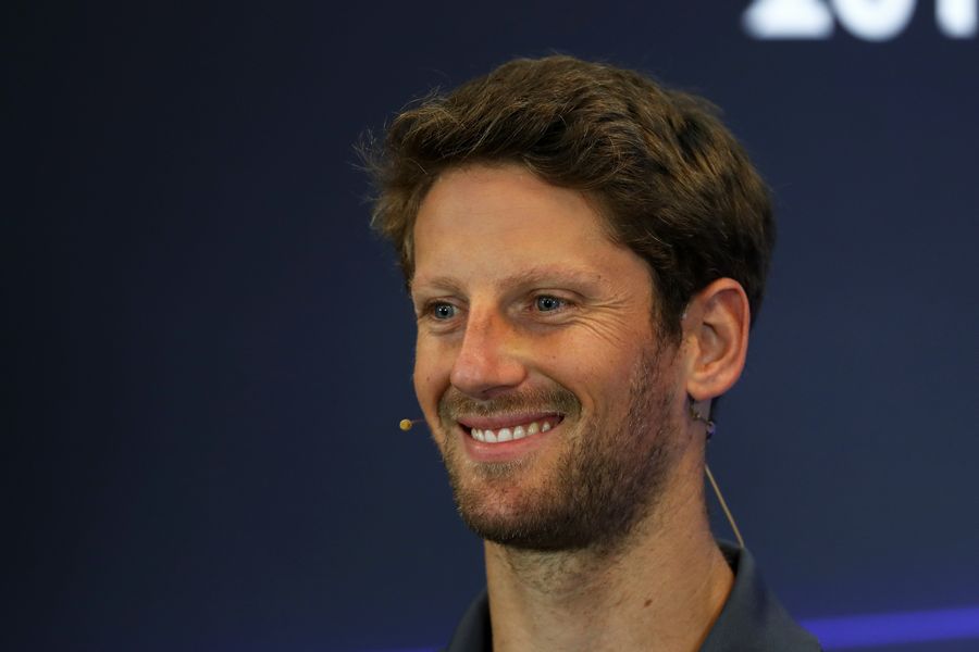 Romain Grosjean in the Press Conference