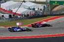 Brendon Hartley and Marcus Ericsson battle for position