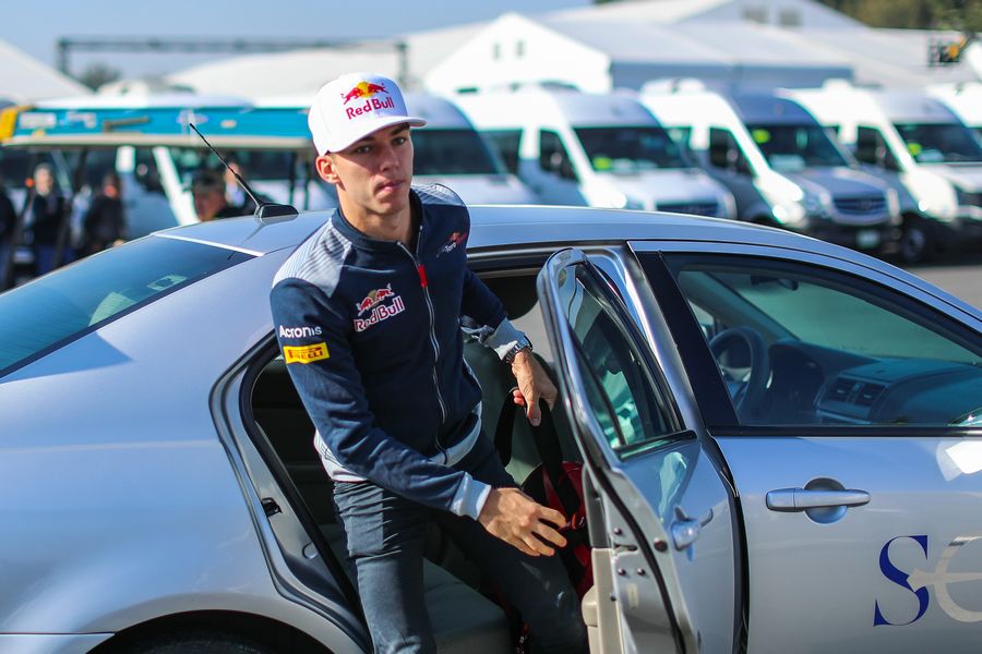 Pierre Gasly in the paddock