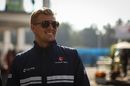 Marcus Ericsson looks relaxed in the paddock