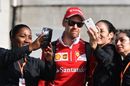 Sebastian Vettel fans selfies