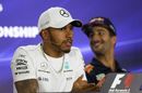 Lewis Hamilton in the Press Conference