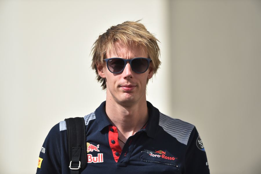 Brendon Hartley in the paddock