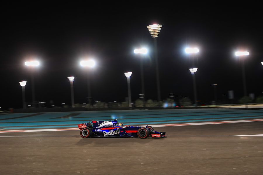 Brendon Hartley on track in the Toro Rosso