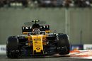 Carlos Sainz jr on track in the Renault