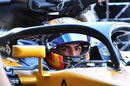 Carlos Sainz jr in the cockpit