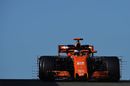 Stoffel Vandoorne heads down the pit lane in the McLaren