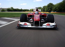Fernando Alonso out on track at Fiorano