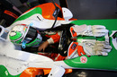 Tonio Liuzzi in his Force India cockpit