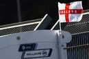The Williams team flies the flag for England