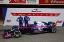 Pierre Gasly and Brendon Hartley with the new Scuderia Toro Rosso STR13