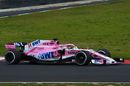 Nikita Mazepin on track in the Force India